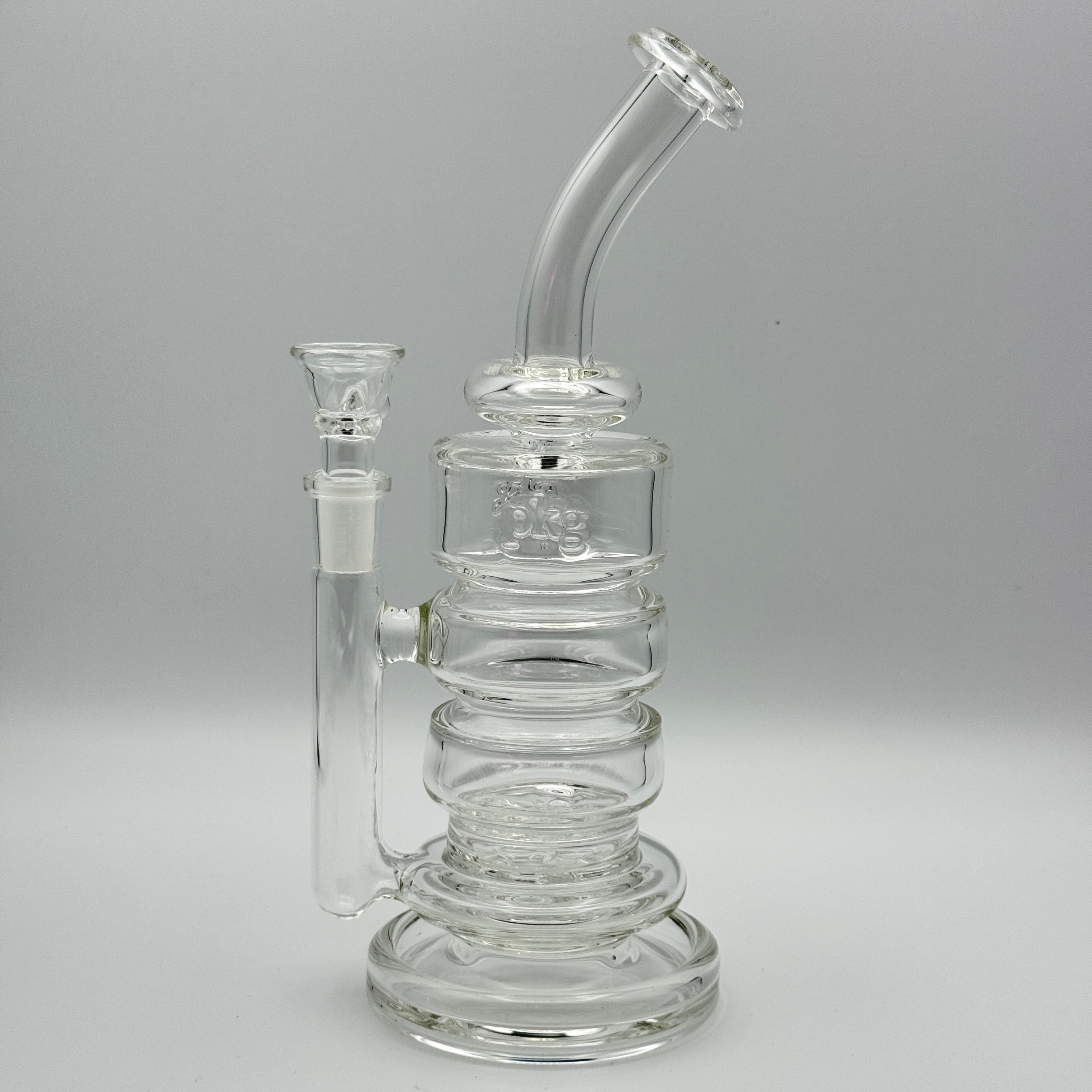 Double Cup Rig _PKG - 60mm Double 3-Hole Rig – The Glass Mule