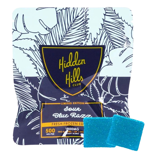 Hidden Hills – Heady Blend Fresh Frozen Edibles | Sour Blue Razz 1000mg