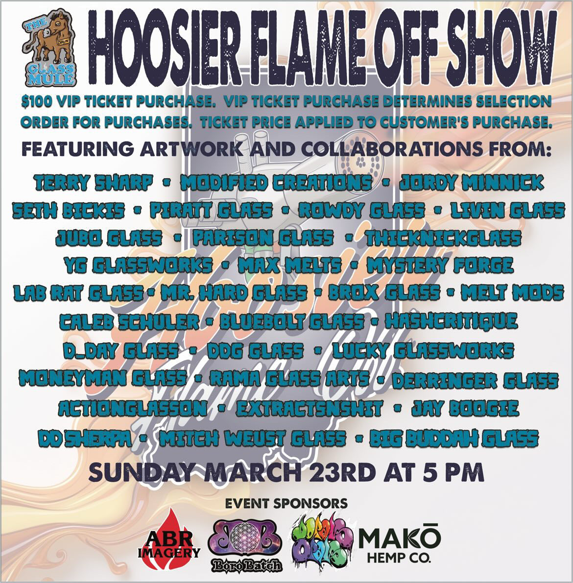 The Hoosier Flameoff Show $100 VIP Ticket