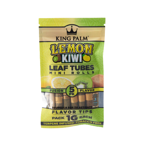 King Palm - Mini Leaf Tubes (5-Pack) | Lemon Kiwi – The Glass Mule