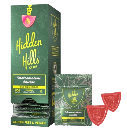 Hidden Hills – Watermelone Shields | 2ct 1000mg pack