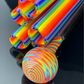 Colorado Color Company - Wavy Gravy Vac Stack Tubing | Borosilicate Glass - COE 33 - Linework