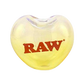 Raw Glass Heart Cone Holder