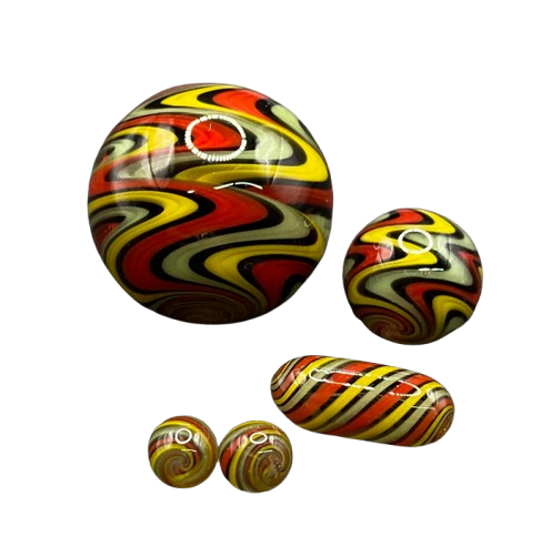 Gee West Glass - 5pc Slurper Set | Rasta WigWag