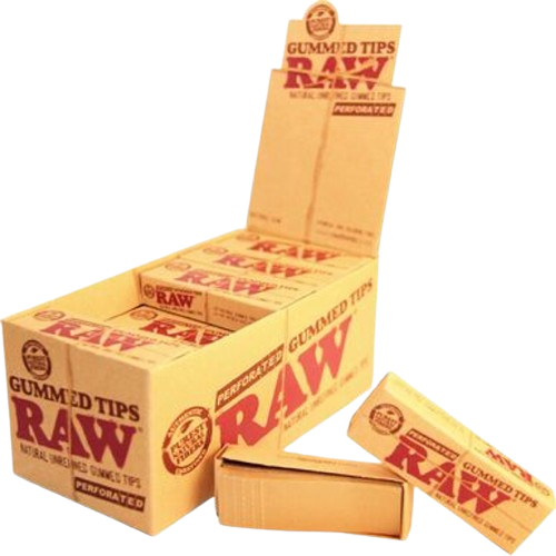 Raw Perforated Gummed Tips 33ct