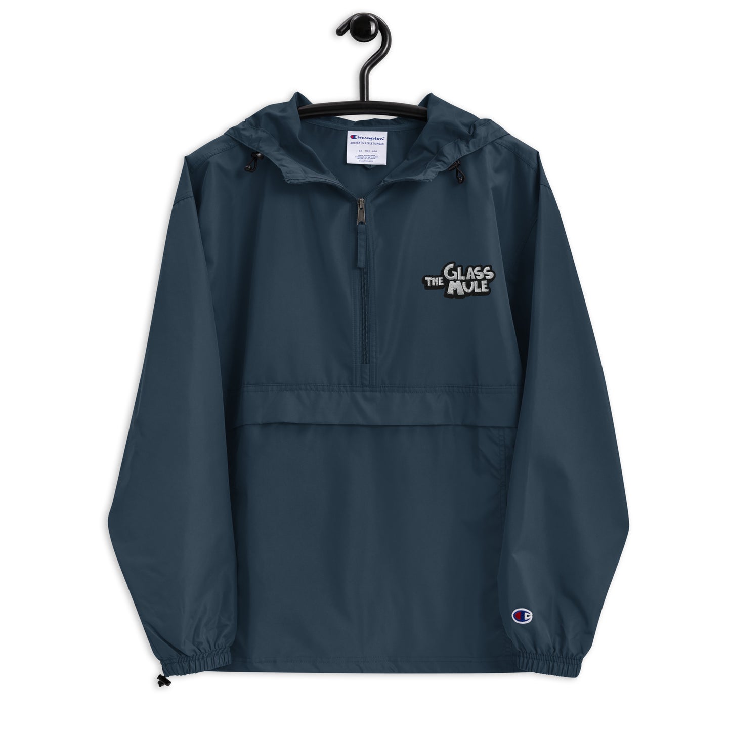 The Glass Mule Embroidered Champion Packable Jacket