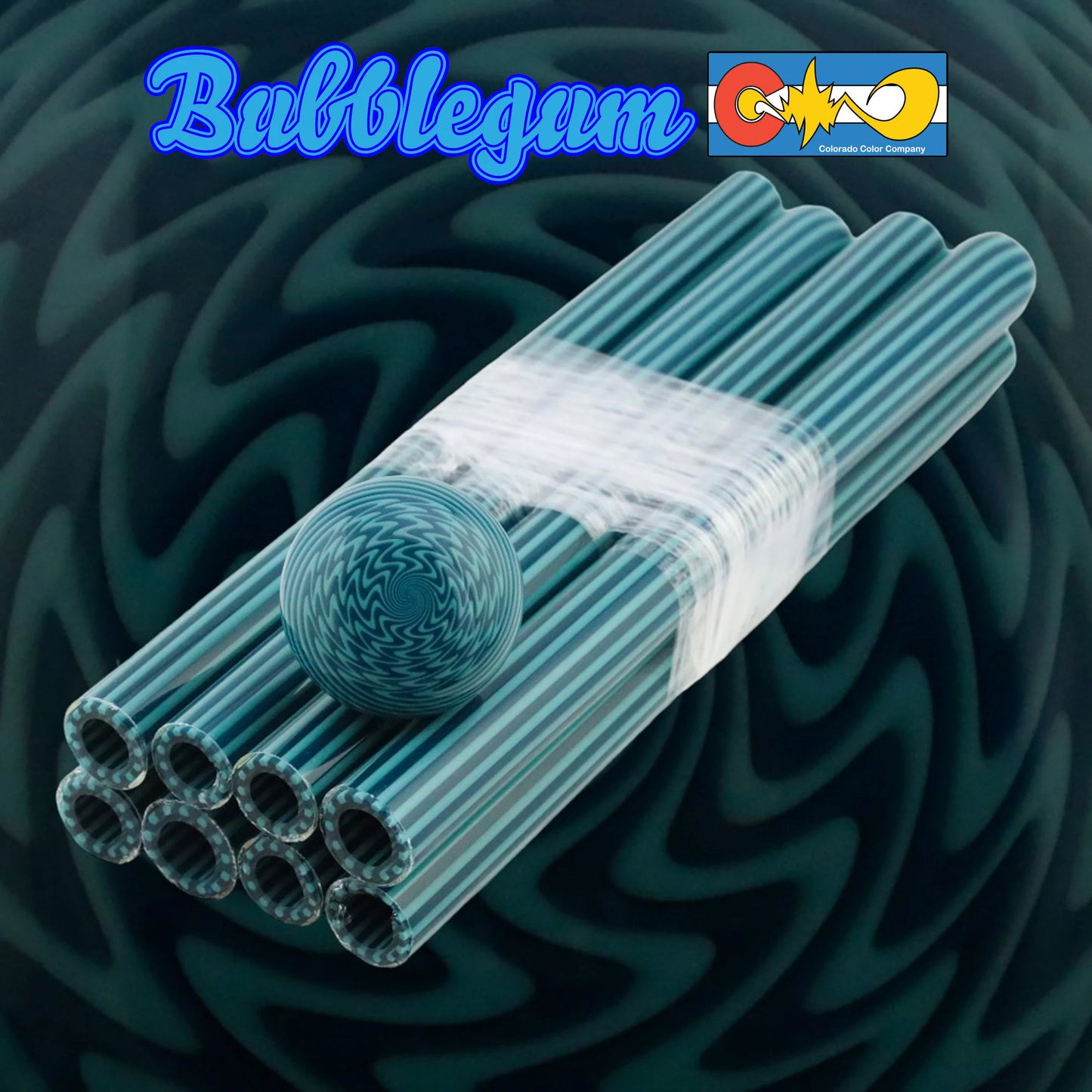 Colorado Color Company - Bubblegum Vac Stack Tubing | Borosilicate Glass - COE 33 - Linework