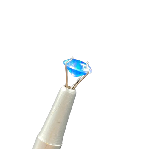 Single Blue Diamond Cut Opal Pearl by Ruby Pearl Co