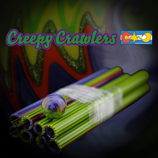 Colorado Color Company - Creepy Crawlers 50/50 Vac Stack Tubing | Borosilicate Glass - COE 33 - Linework