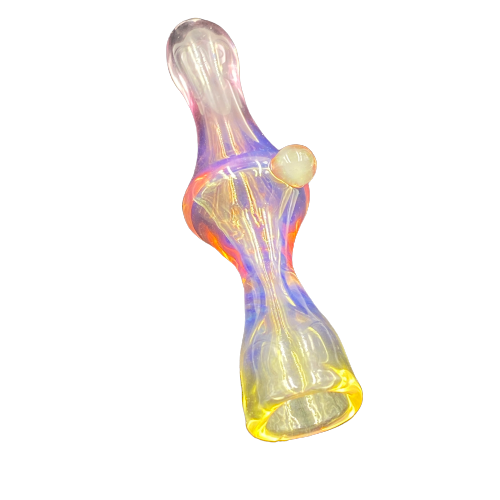 Livin_Glass - Gold and Silver Fumed Chillum