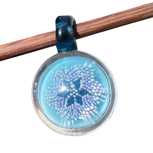 Livin_Glass - Geometric Dot Implosion Pendant