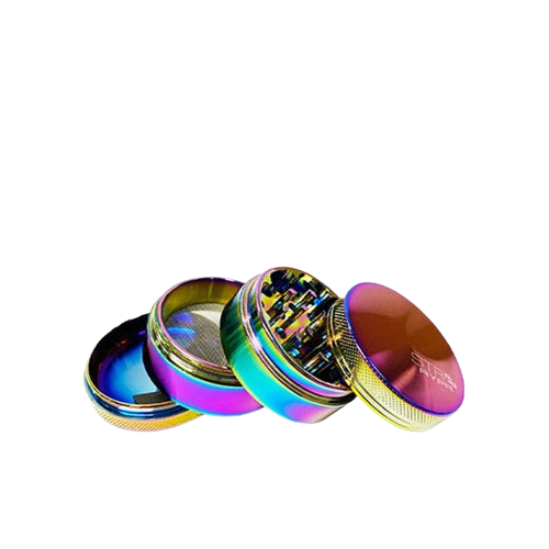 Str8 Rypr Aluminum Grinder | 4 Piece | 55MM | Rainbow