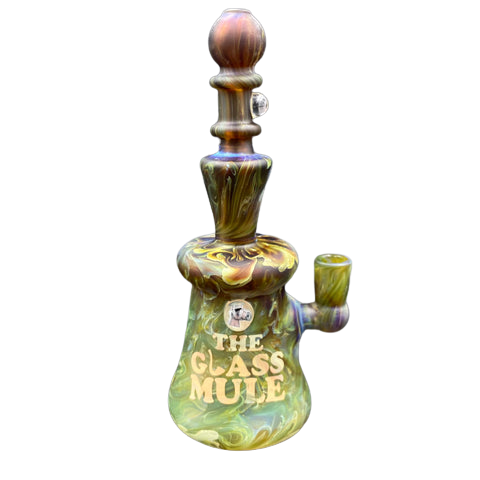 Angry Gaffer Glass - Mule Millie Sandblasted Rig (English Ivy)