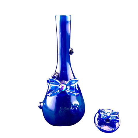 Anthea Glass x Bentwizard Glass - Blue Bow Bottle Set