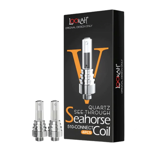 Lookah Seahorse - See-Through Quartz Coils V - 4-Pack/Single