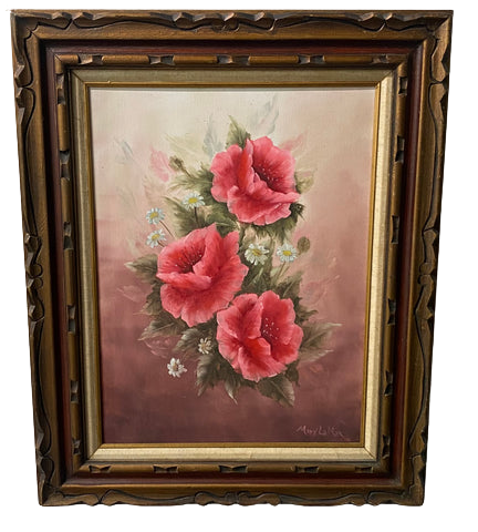 Mary La Mar - Framed Floral (26” x 32” w/ Frame)