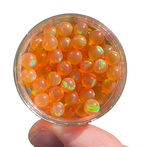 Ruby Pearl Co - Single 5mm Orange Opal Pearl