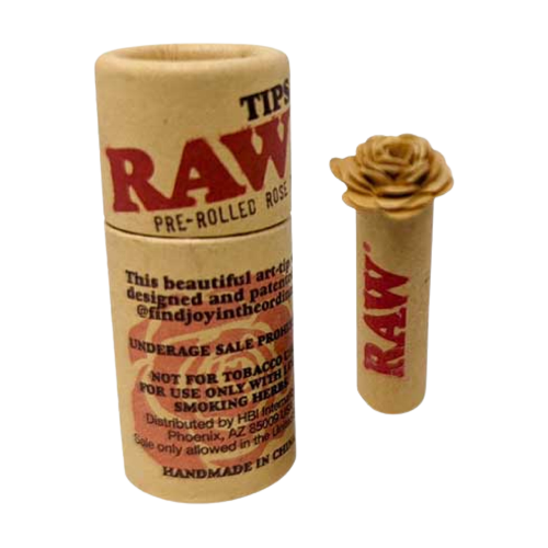 Raw Pre Rolled Rose Tip - 1ct