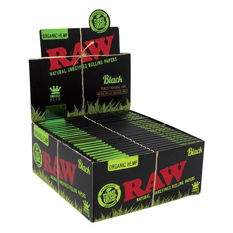 Raw Black Organic Hemp King Size Slim 32ct