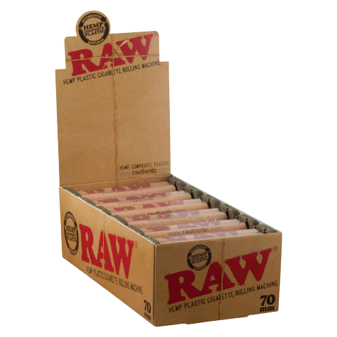 Raw Hemp Plastic Roller 70mm