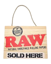 Raw Sold Here Sign