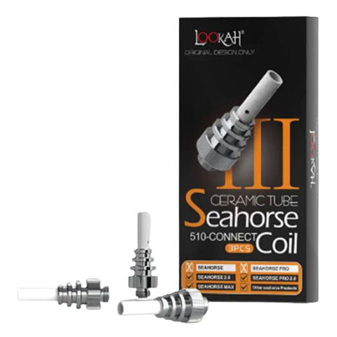 Lookah Seahorse - Ceramic Tube Coil III - Single or 3 Pack