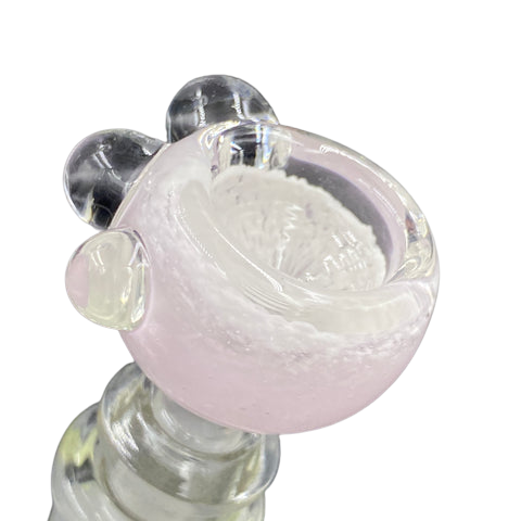 Vulcan Glass - 10mm Frit Slide (White/Pink)