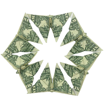 Livin_Glass - Replacement Origami Butterfly | $1 Bill