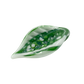 Livin_Glass - Leaf Pendant | Shamrock Green & Star White