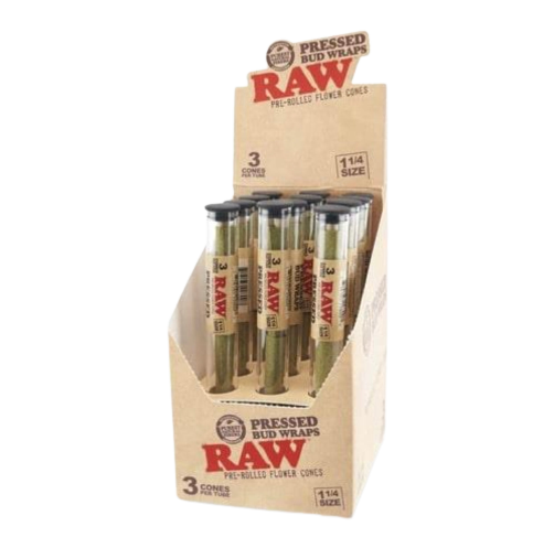 Raw - Pressed Bud Wraps - 1 1/4 - 3ct