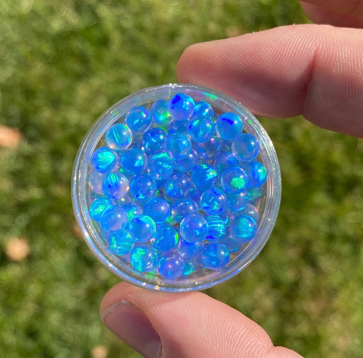 Ruby Pearl Co - Single 5mm Blue Opal Pearl
