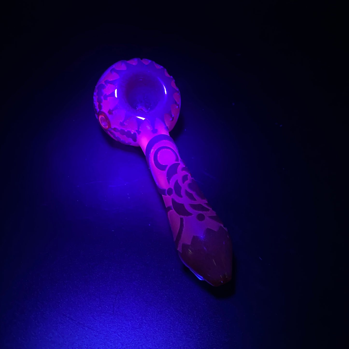Liberty503 - UV Cold Carved Mandala Spoon