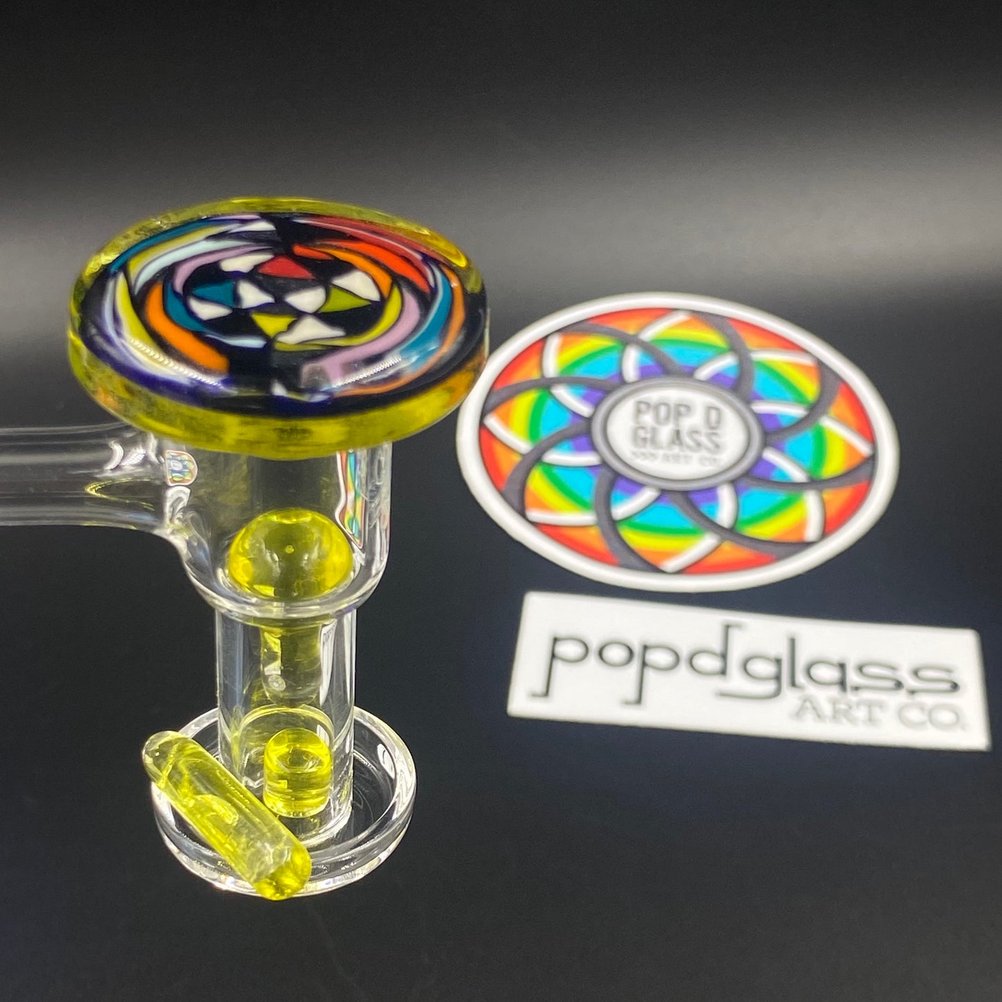 PopDGlassArt - Flippy Terp Slurper Set - Citron