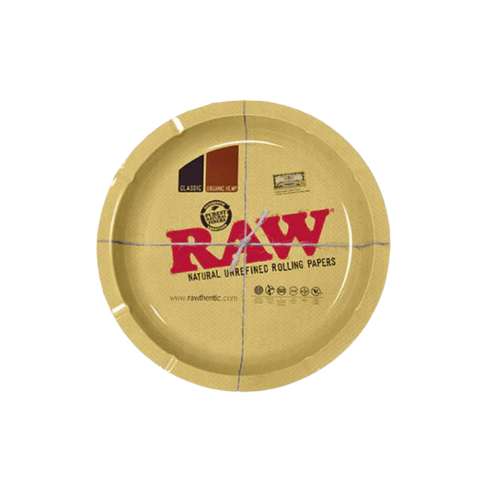 Raw - Large Round Metal Rolling Tray