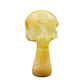Deviant Glass - White Skull Pipe