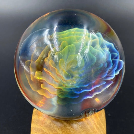 Seth Bickis - 50mm Rainbow Flower Marble