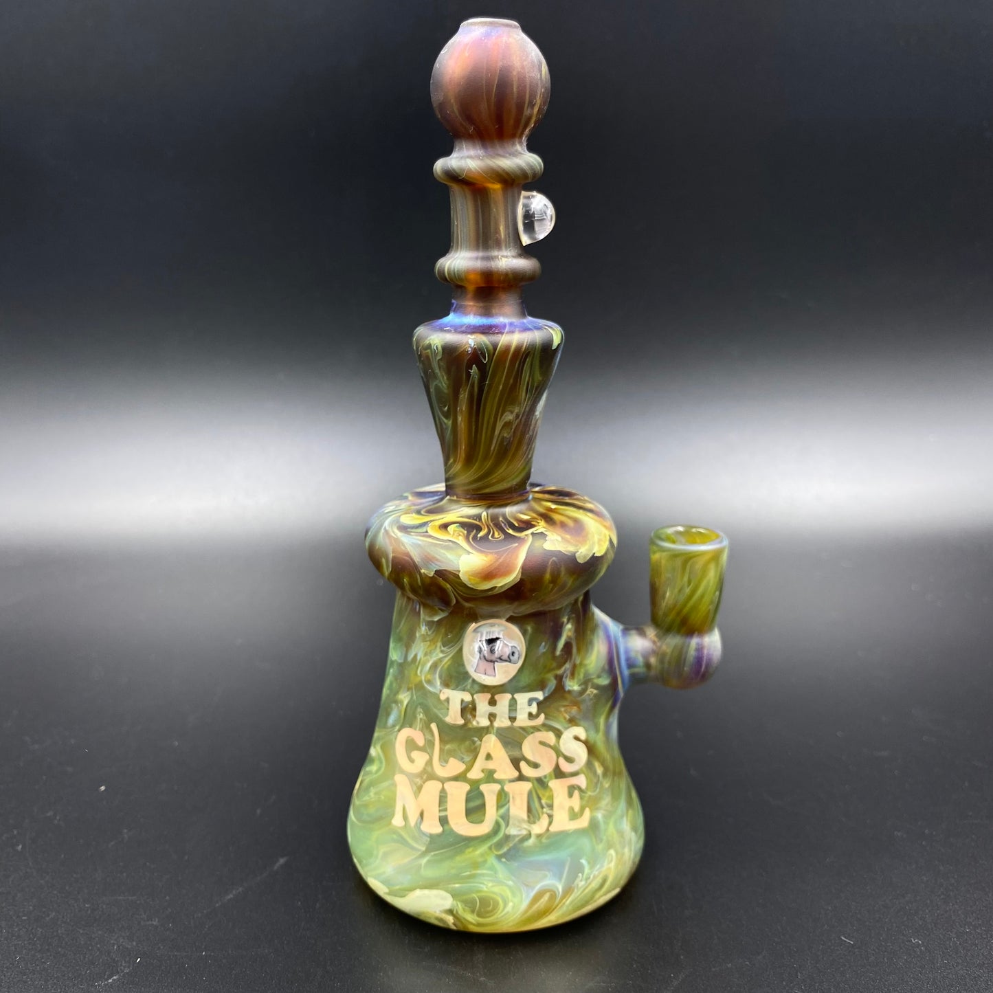 Angry Gaffer Glass - Mule Millie Sandblasted Rig (English Ivy)